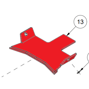 Slitestål viftehus 90 cm